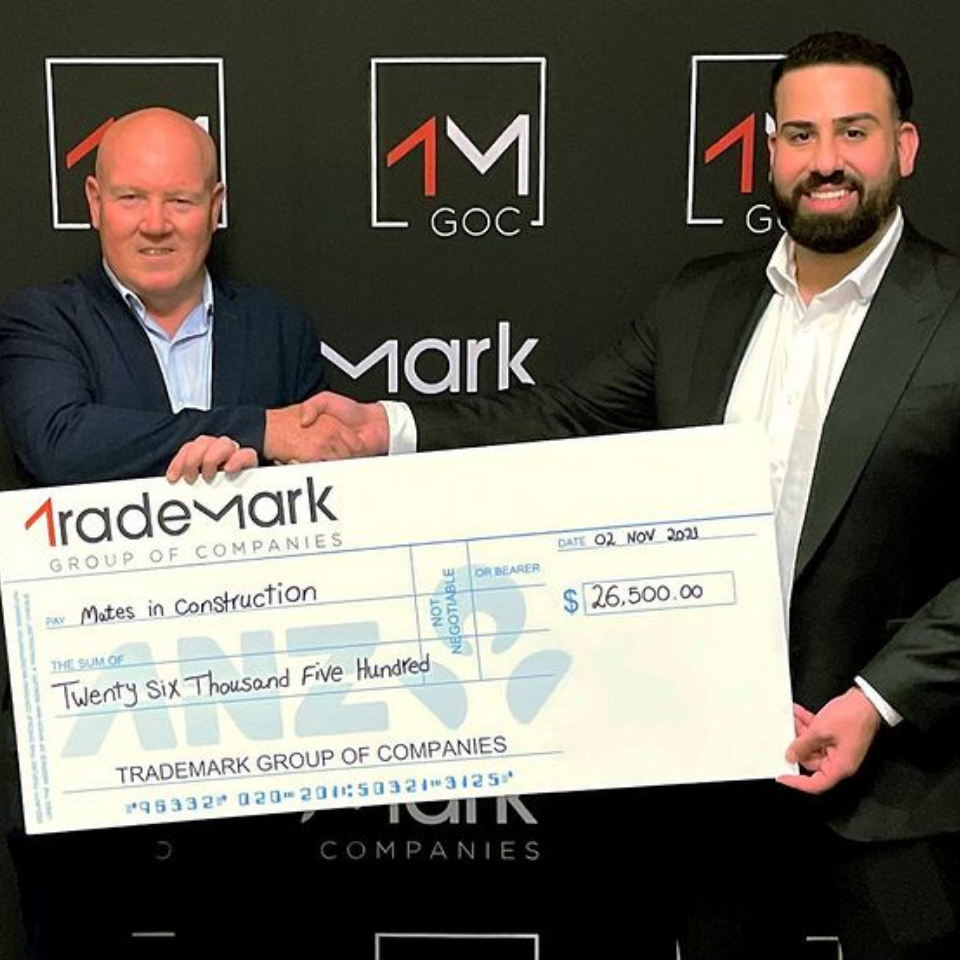 Trademark raises $26K for Mates in Construction